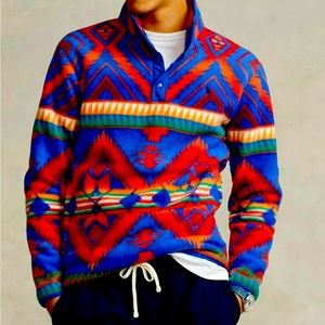 Ralph Lauren; Southwestern Aztec Beacon Pullover